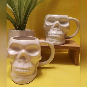 Asos Skull Mugs (2 pc set)  NWOT